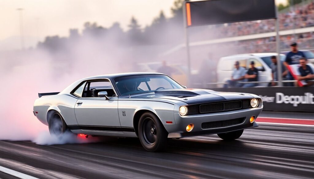 Техника старта в драг-рейсинге: работа с лаунч-контролем, сцеплением и давлением в шинах - иллюстрация