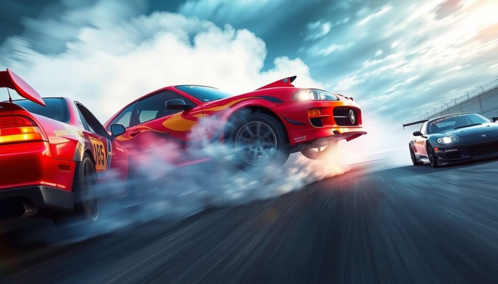 Чем отличается техника пилотирования в дрифте, драг-рейсинге и кольцевых гонках: сравнение подходов - иллюстрация