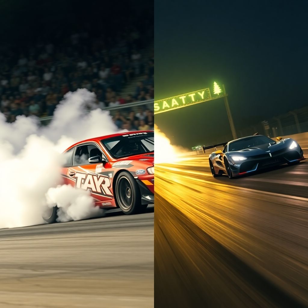 Техника пилотирования в дрифте, драг-рейсинге и кольцевых гонках