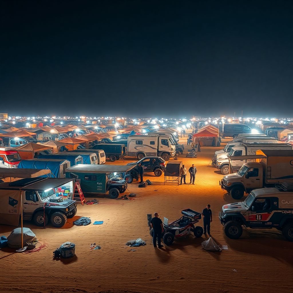 За кулисами ралли-рейдов: жизнь бивуака и работа команды между спецучастками