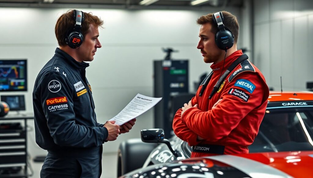 Работа гоночной команды: роли инженера, механика, стратега и телеметрии в успехе пилота - иллюстрация