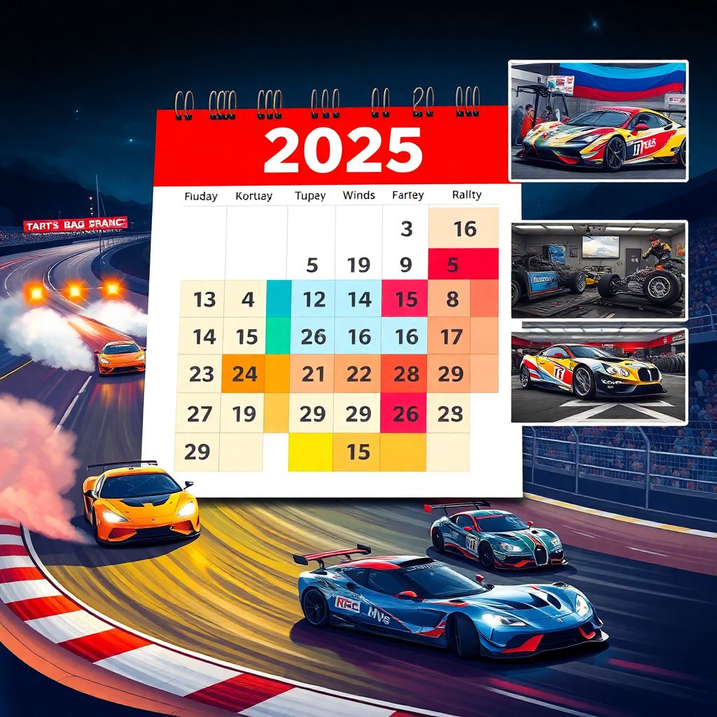 Календарь автоспортивного сезона в России: ключевые старты драг-рейсинга, дрифта, кольца и ралли