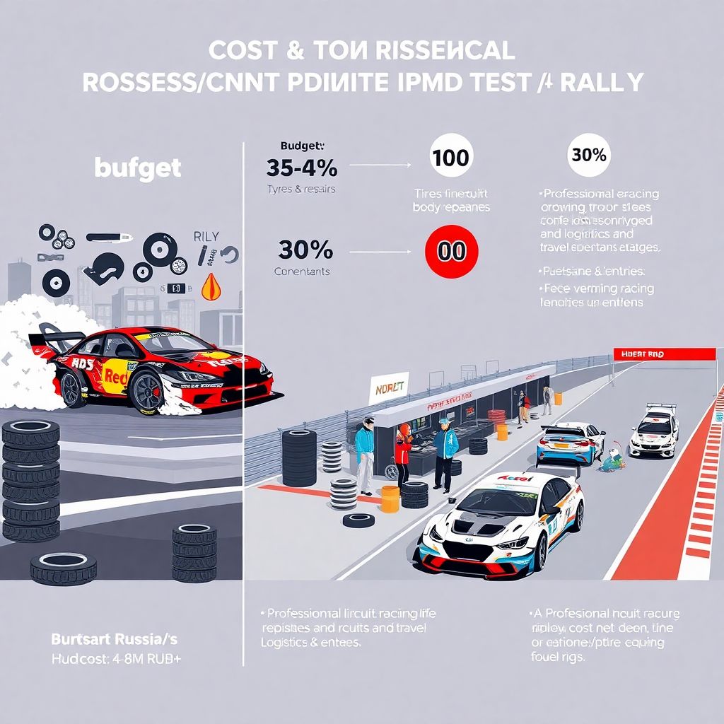 Бюджет в профессиональном автоспорте РФ: сколько стоит сезон в дрифте, кольце и ралли