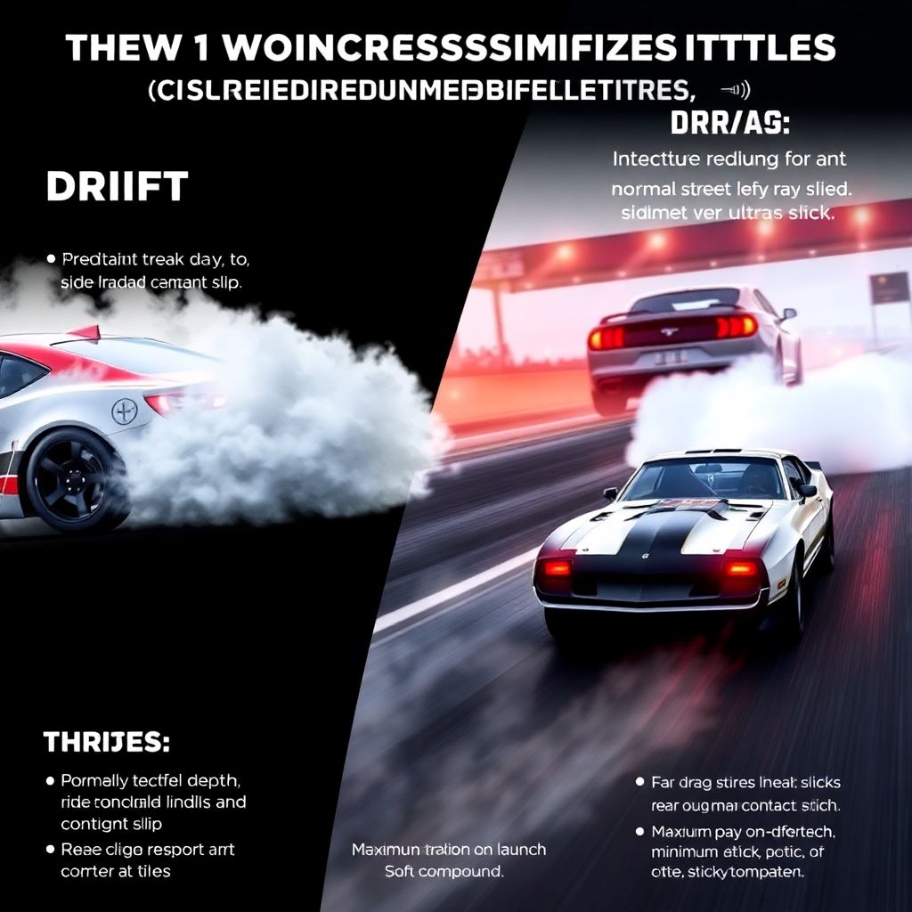 Резина для дрифта, драг-рейсинга и кольца: как выбор шин решает заезд