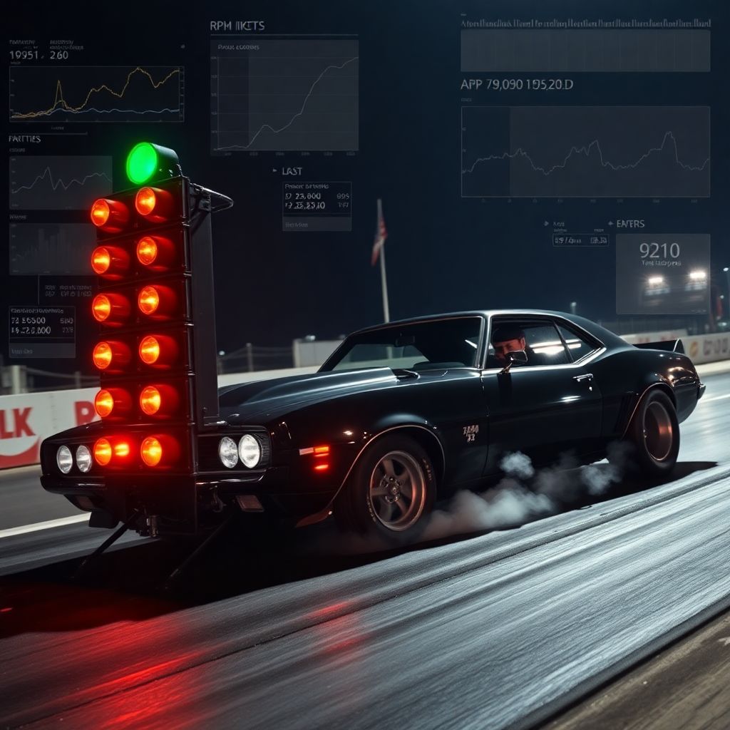 Техника старта в драг-рейсинге: телеметрия, настройка сцепления и реакция на ёлку