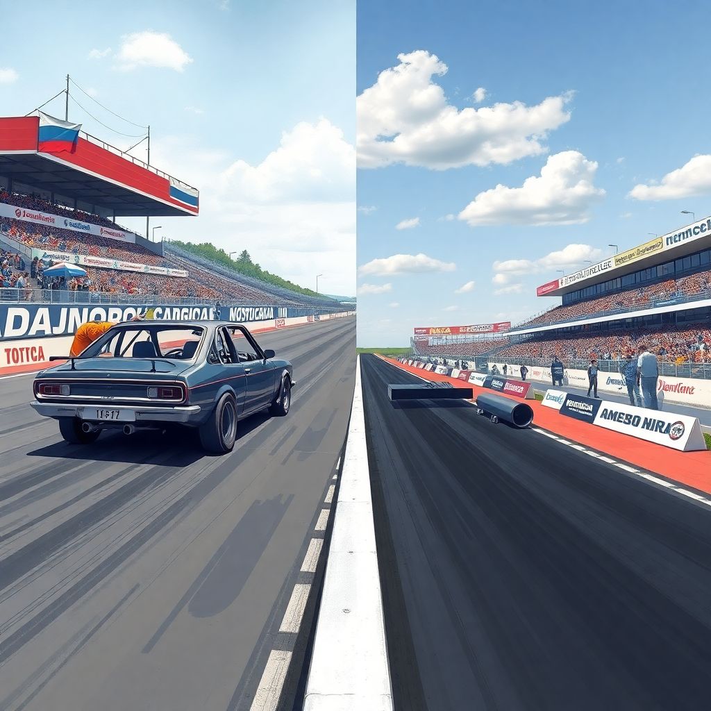 Российский драг против американского: отличия регламента, мощности и трасс