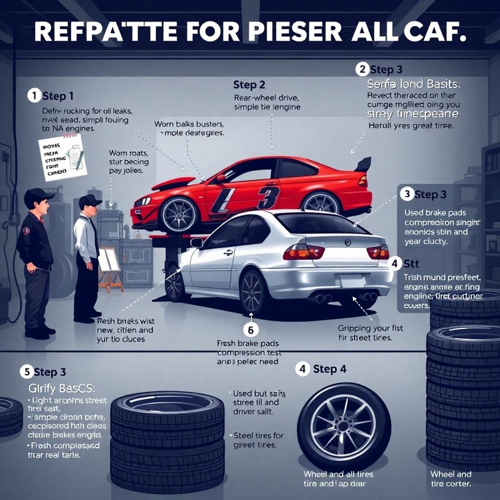 Как подготовить гражданский автомобиль к первым тренировкам по дрифту безопасно