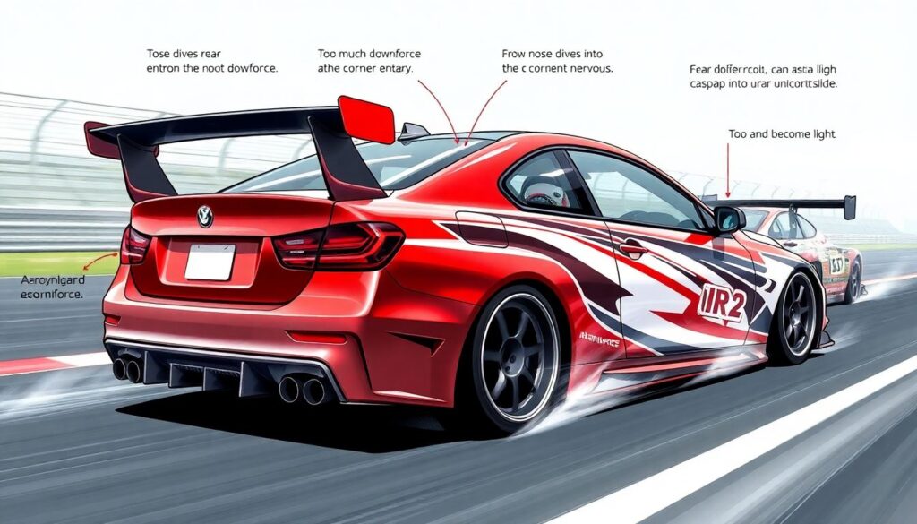 Аэродинамика в кольцевых и дрифт-сериях: как спойлеры и обвесы меняют поведение машины - иллюстрация