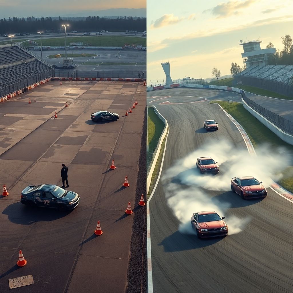 Сравнение трасс для дрифта в России: стадионные площадки и автодромы