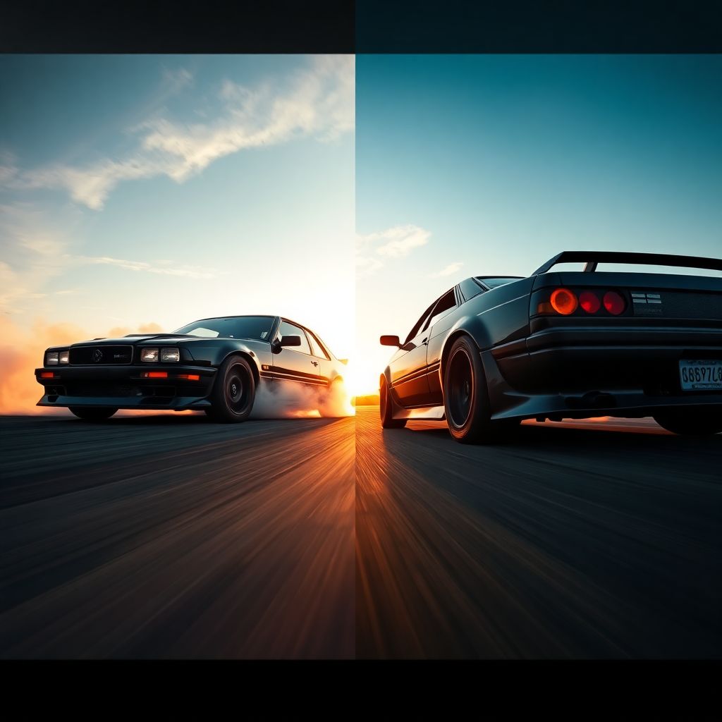 Техника постановки в дрифте: сравнение стилей российских и японских пилотов