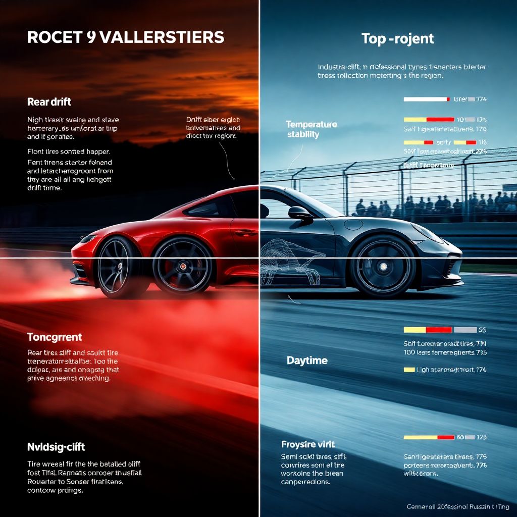 Шины в автоспорте: сравнение резины для дрифта, кольца, ралли и драга
