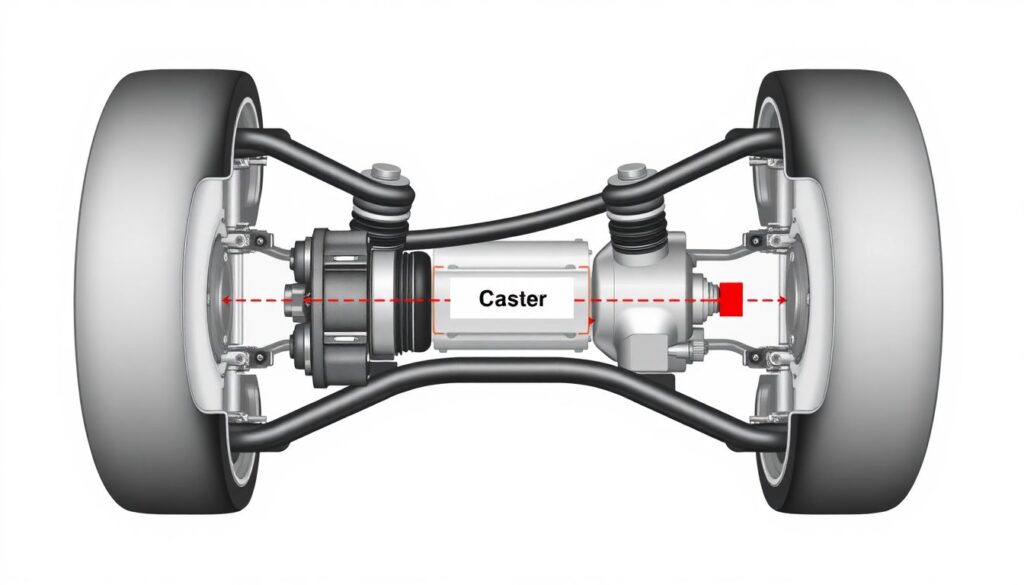 Настройка шасси для дрифта: развал, схождение, кастор и их влияние на поведение машины в заносе - иллюстрация