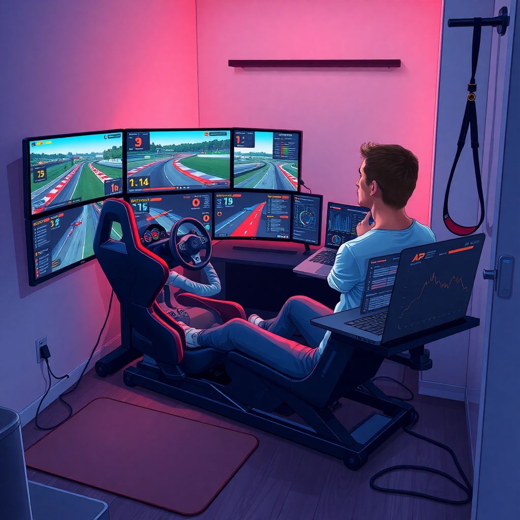 Тренировки без трека: симрейсинг, телеметрия и физподготовка гонщиков России
