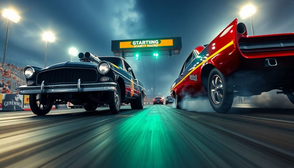 Техника старта в драг-рейсинге: как пилоты добиваются идеальной реакции светофора - иллюстрация